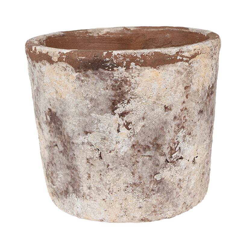 6TE0526L Bloempot Ø 16x14 cm Beige Terracotta