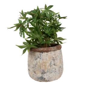 26TE0527L Pot de fleurs Ø 18x17 cm Beige Terre cuite