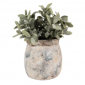 26TE0535 Bloempot Ø 14x14 cm Beige Blauw Terracotta