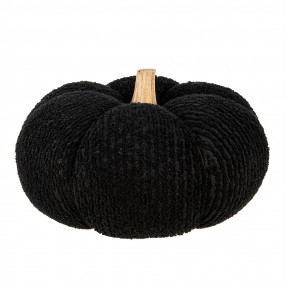 265401 Decoration Pumpkin Ø 25x16 cm Black Fabric