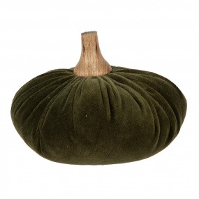 265429 Decoration Pumpkin Ø 15x12 cm Green Fabric