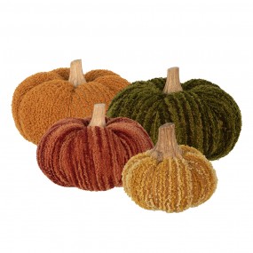 265434 Decoration Pumpkin Ø 20x14 cm Brown Fabric