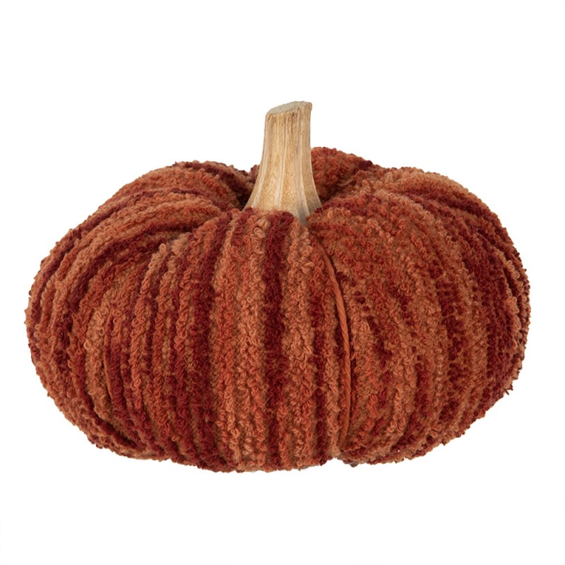 65438 Decorazione Zucca Ø 15x12 cm Arancione Tessuto