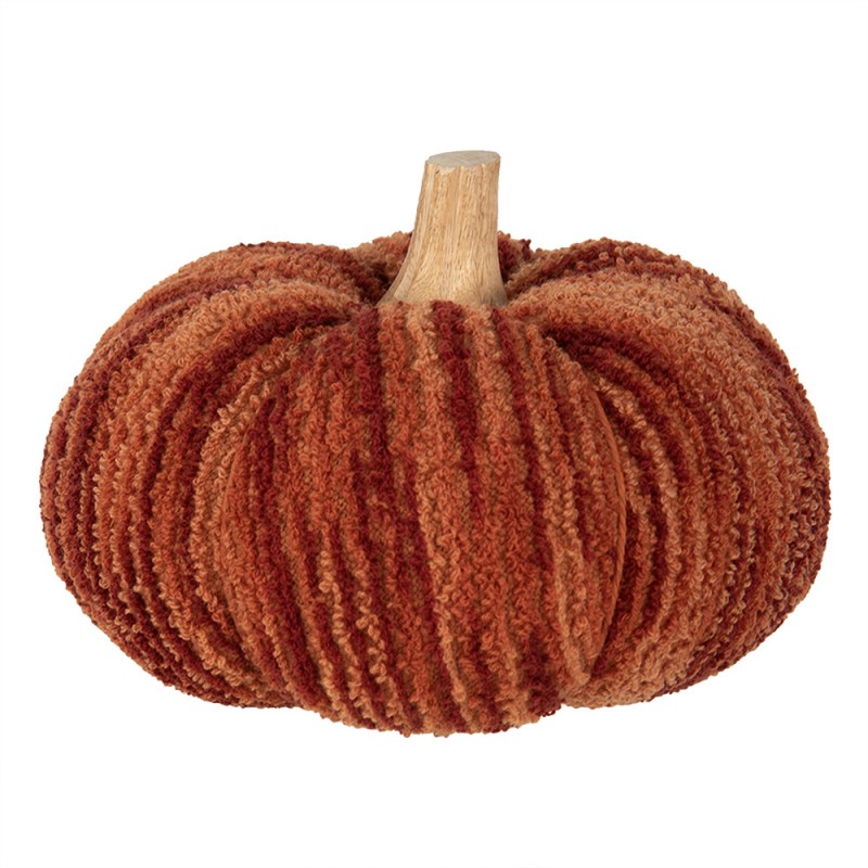 65439 Décoration Citrouille Ø 20x14 cm Orange Tissu