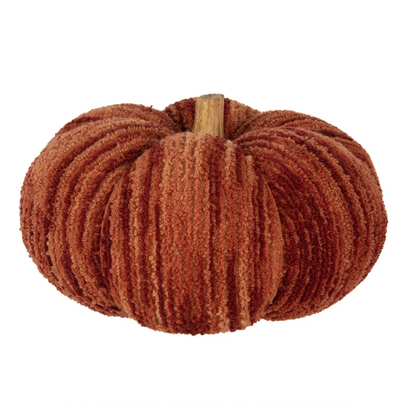 65440 Décoration Citrouille Ø 25x16 cm Orange Tissu