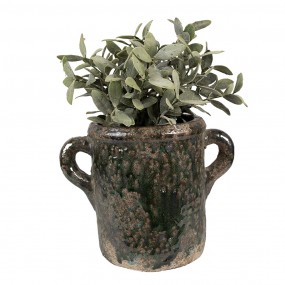 26TE0521M Planter 21x14x16 cm Green Terracotta