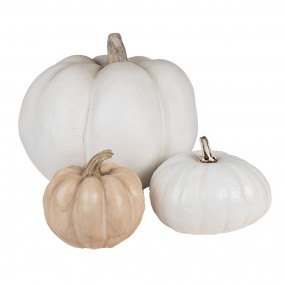 26PR4368 Decorazione Zucca Ø 31x27 cm Grigio Plastica