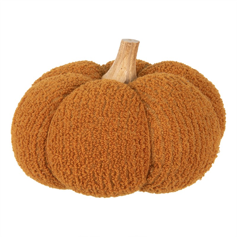 65452 Decorazione Zucca Ø 20x14 cm Arancione Tessuto