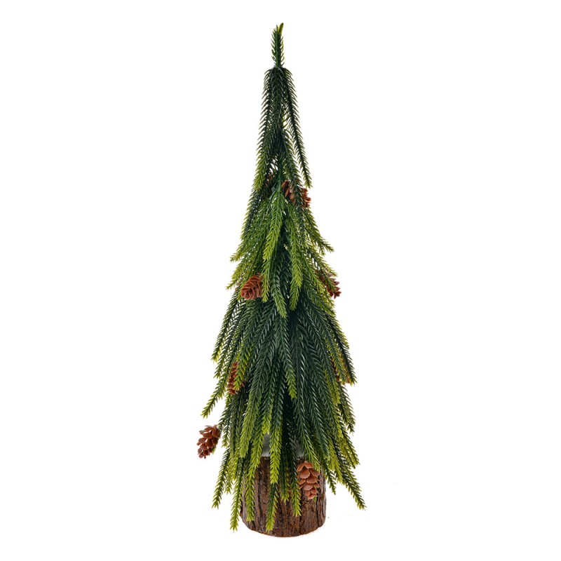 65577 Kerstdecoratie Kerstboom 12x12x38 cm Groen Kunststof