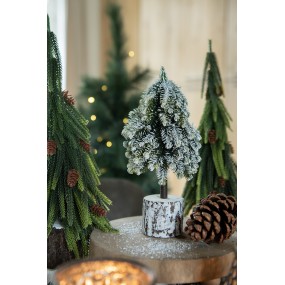 265577 Décoration de Noël Sapin de Noël 12x12x38 cm Vert Plastique