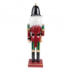 26PR3810 Figurine Nutcracker 30 cm Red Green Polyresin Christmas Decoration