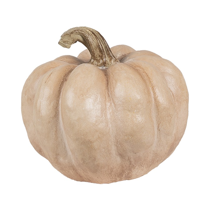 6PR4372 Decoration Pumpkin Ø 14x12 cm Beige Plastic