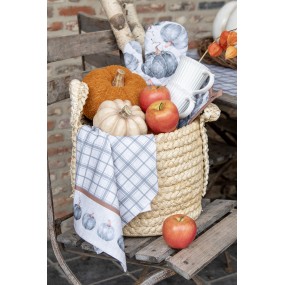 26RO0538 Storage Basket Set of 3 Ø 34 Ø 23 Ø 20 cm Brown Straw Round Basket