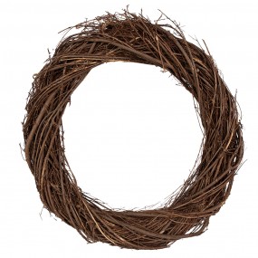 26RO0602XL Wreath Ø 45 cm Brown Wood