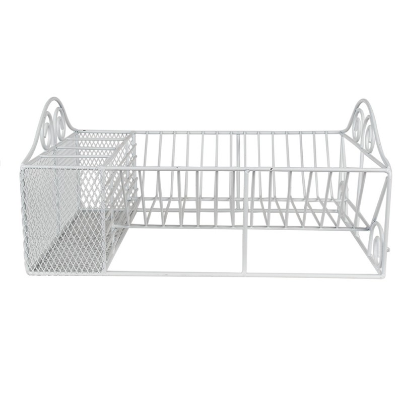 6Y2265 Drying Rack 40x27x18 cm White Iron Rectangle