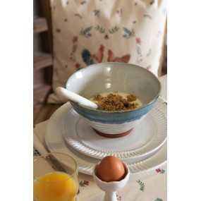 2PLDP Assiette de petit déjeuner Ø 21 cm Blanc Dolomite Rond Assiette