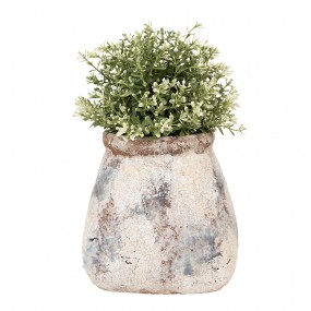 26TE0532S Planter 10x10x10 cm Beige Green Terracotta