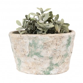 26TE0533L Bloempot 25x16x15 cm Beige Groen Terracotta