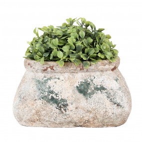 26TE0536S Bloempot 17x13x9 cm Beige Groen Terracotta