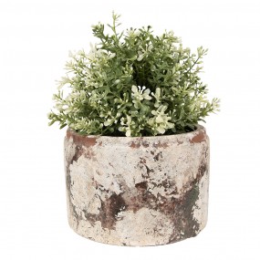 26TE0539L Bloempot Ø 18x11 cm Beige Groen Terracotta