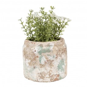 26TE0539S Bloempot Ø 11x9 cm Beige Groen Terracotta