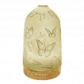 26CE1839 Aroma diffuser Ø 9x17 cm White Porcelain Butterflies