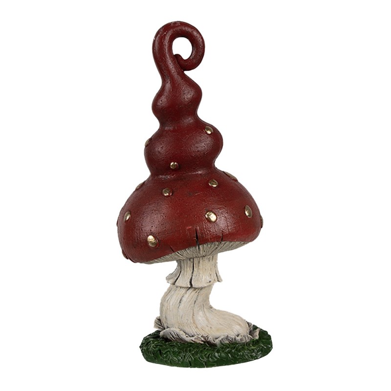 6PR4159 Decoration Mushroom 17 cm Red Plastic