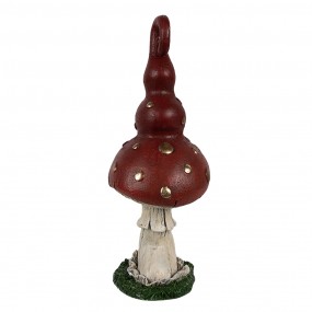 26PR4159 Decoration Mushroom 17 cm Red Plastic