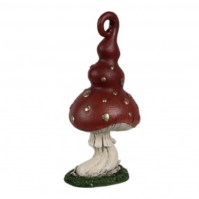 26PR4159 Decoration Mushroom 17 cm Red Plastic