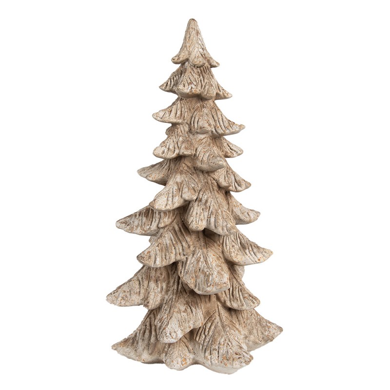 6PR4161 Décoration de Noël Sapin de Noël 39 cm Marron Plastique