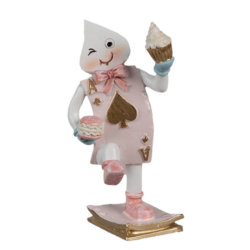 6PR4222 Statuetta decorativa Bambolina Cupcake 9 cm Rosa Plastica