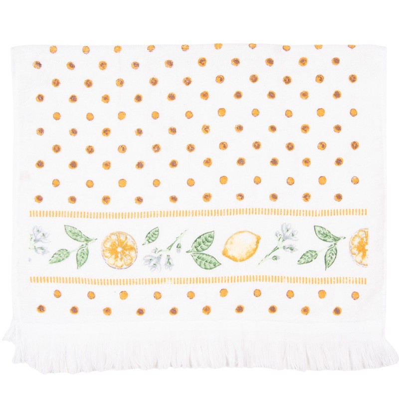 CTLEL Serviette invité 40x66 cm Jaune Coton Citrons Serviette de toilette