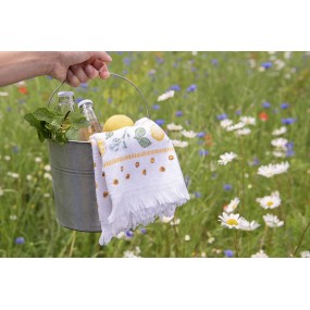 2CTLEL Serviette invité 40x66 cm Jaune Coton Citrons Serviette de toilette