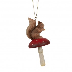 26PR4233 Pendant Squirrel 4x4x9 cm Brown Plastic