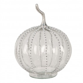 26GL4544M Decoration Pumpkin Ø 15x19 cm Transparent Glass