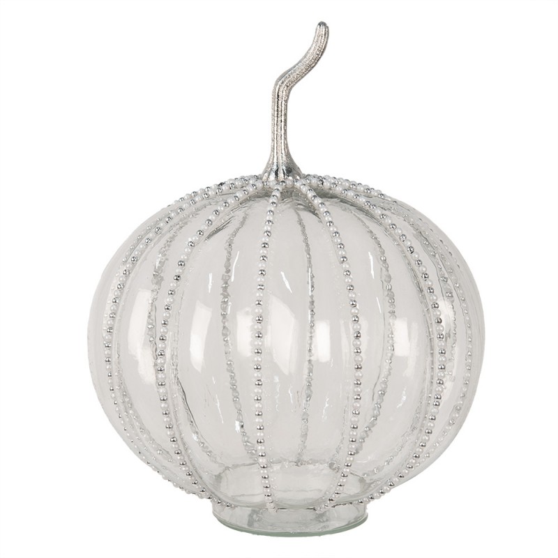 6GL4544XL Decoration Pumpkin Ø 25x33 cm Transparent Glass