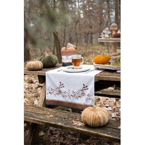 265421 Decoration Pumpkin Ø 9x8 cm Brown Fabric