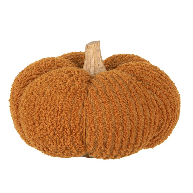 65451 Decorazione Zucca Ø 15x12 cm Arancione Tessuto