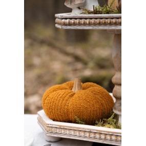 265451 Decoration Pumpkin Ø 15x12 cm Orange Fabric