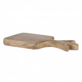 26H2033 Decoratie snijplank  30x14x2 cm Bruin Hout Borrelplank