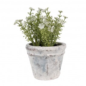 26TE0520S Planter Ø 10x8 cm White Blue Terracotta