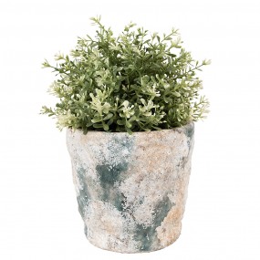 26TE0531M Planter Ø 16x15 cm Beige Green Terracotta