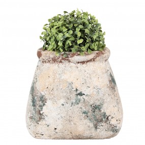 26TE0536L Bloempot 22x15x19 cm Beige Groen Terracotta