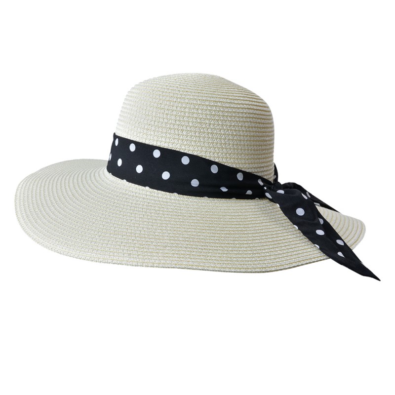 JZHA0087 Chapeau de femme Blanc Paille en papier Chapeau de soleil