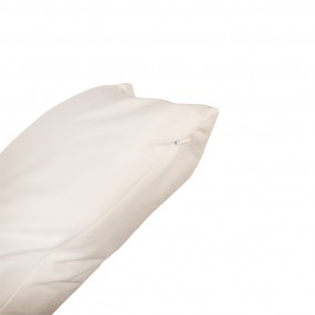 2KTU021.001W Housse de coussin 45x45 cm Blanc Polyester Housse de coussin décorative