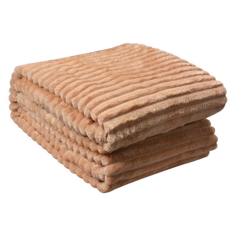 KT060.158BE Throw Blanket 180x200 cm Beige Polyester Blanket