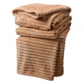 2KT060.158BE Throw Blanket 180x200 cm Beige Polyester Blanket