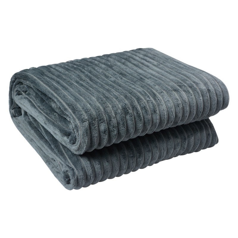 KT060.158G Throw Blanket 180x200 cm Grey Polyester Blanket