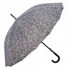 2JZUM0075Z Parapluie pour adultes 90 cm Noir Synthétique Fleurs Parapluie