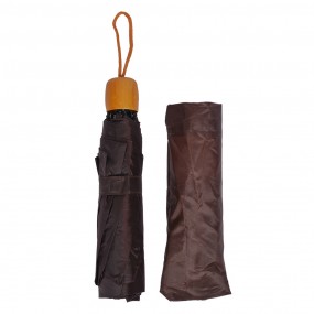 2JZUM0076CH Folding Umbrella 56 cm Brown Synthetic Umbrella